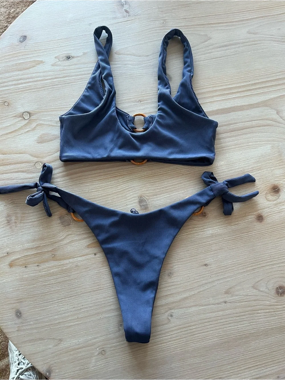 Zaful Navy Bikini Size Small
